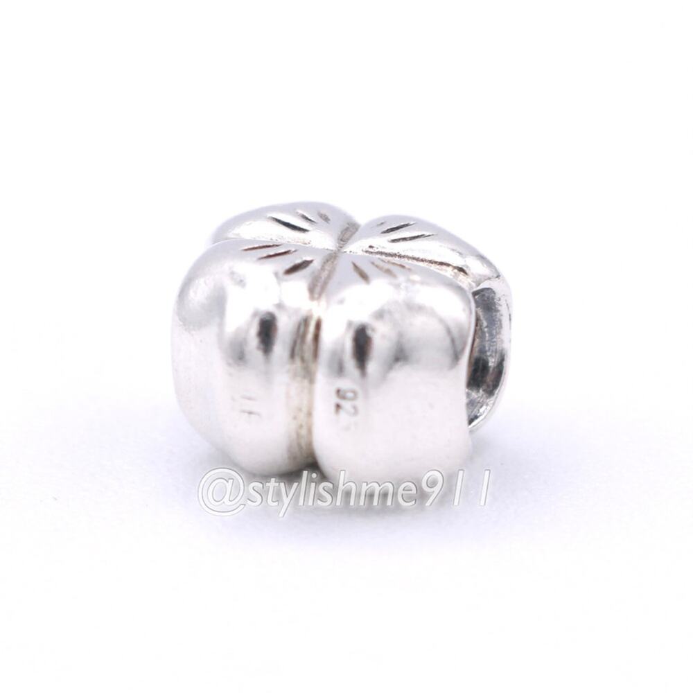 Authentic PANDORA Irish Shamrock Clover Four Leaf Bead - Picture 7 of 9